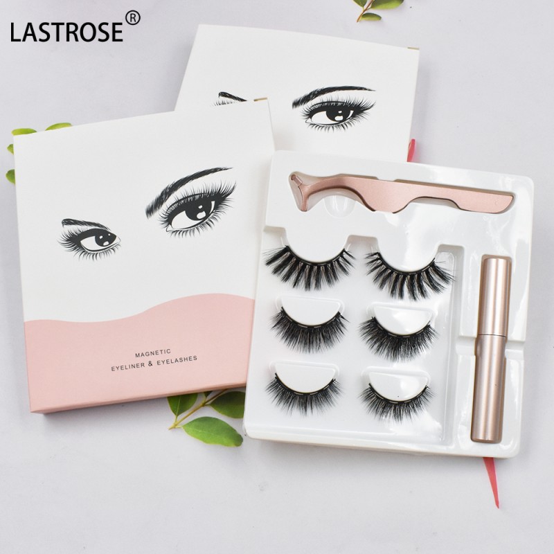 Magnetic Eyelash Kit Factory - Wholesale Private Label Natural Magnetic Eyelashes Set Eyeliner and Magnetic Lashes 3d