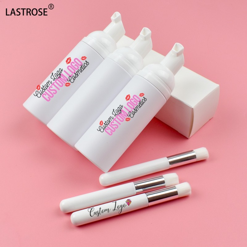 Lash Shampoo Kit Manufacturer - Private Label 60ML Lash Shampoo Kit White Eyelash Extension Cleanser Shampoo Oil Free Lashes
