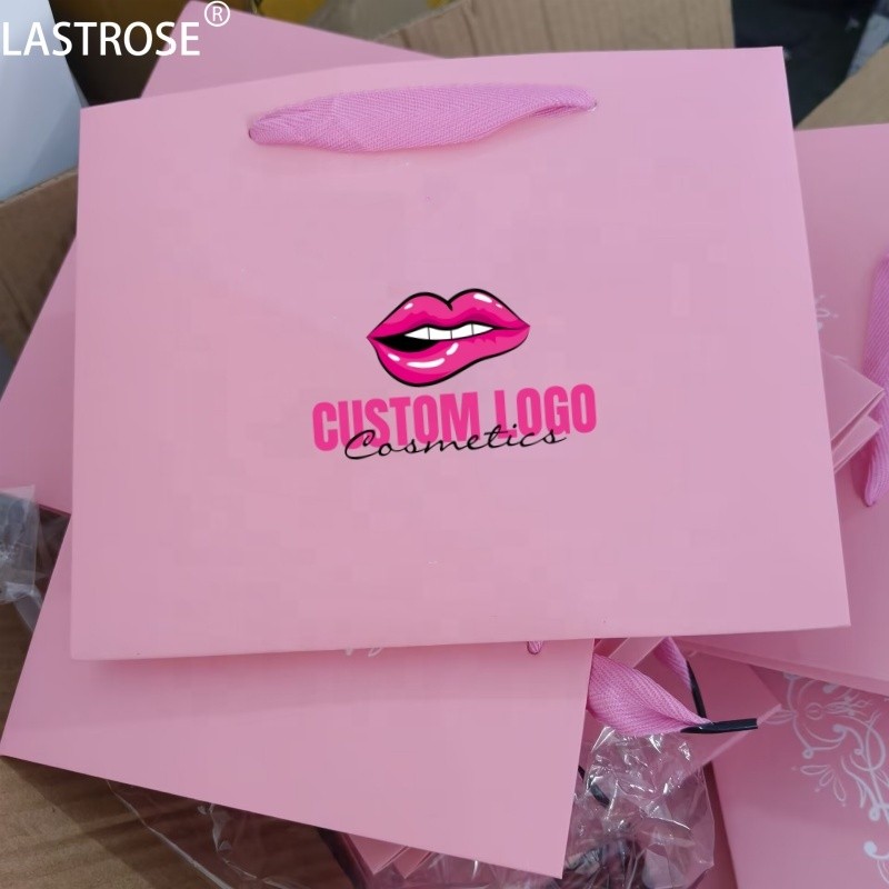 Gift Paper Bag Manufacturer - Factory Price Baby Pink Gift Paper Bag Private Label Luxury Paper Bags Wholesale