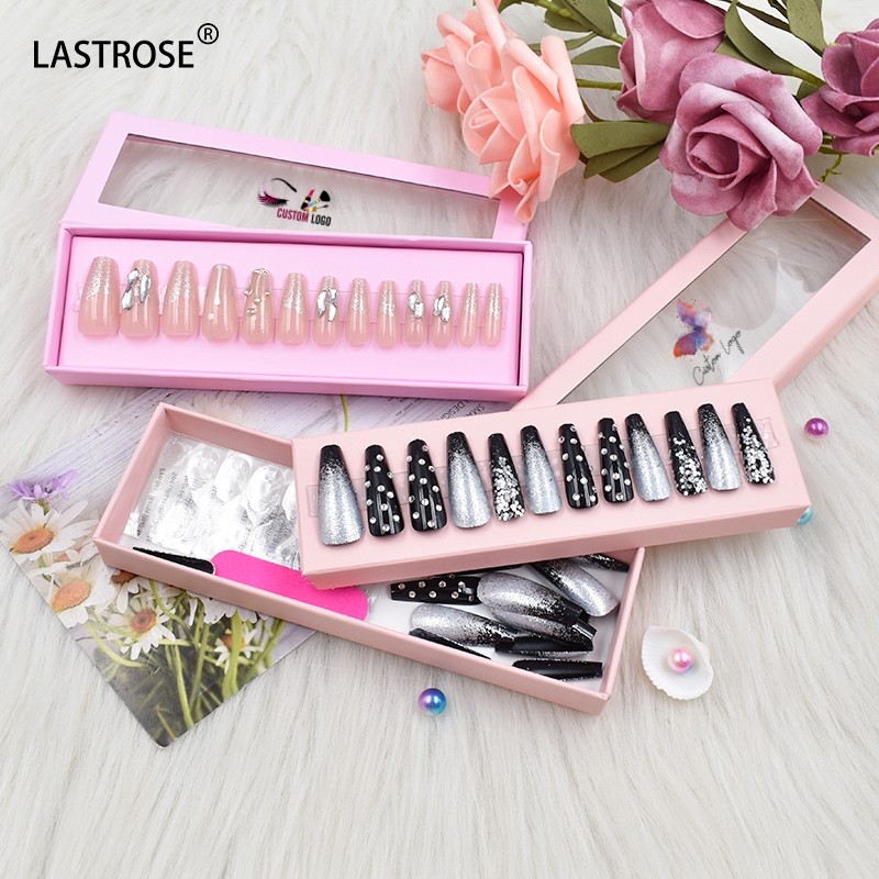 Nail Packaging Box Supplier - High Quality Press on Nail Packaging Box Organizer Nail Polish Eyelashes Cosmetic Gift Packaging