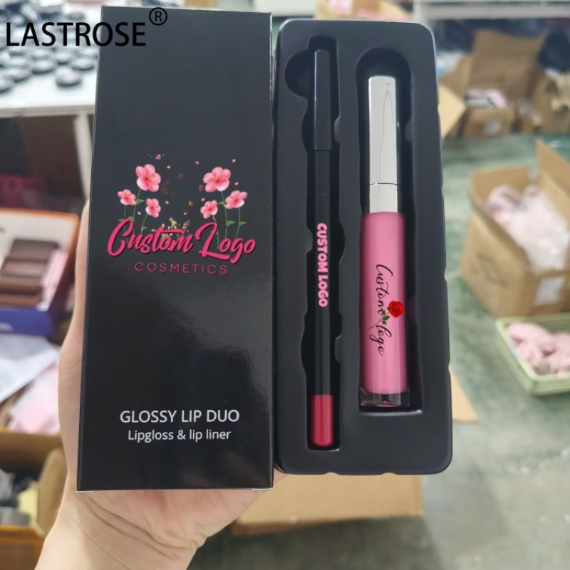 Lip Makeup Set Supplier - Factory Wholesale Moisturizing 19 Colors Nude Lip Gloss Vegan Matte Cream Lip Liner Pencil Kit Private Label