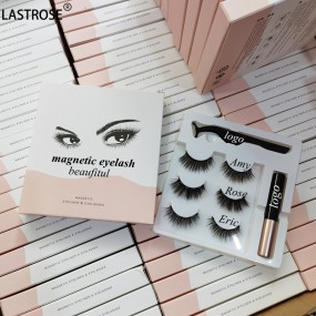 Magnetic Eyelashes Kit Factory - Private Label Natural Soft Synthetic Magnetic Lashes With Eyeliner Kit Magnetic Eyelashes