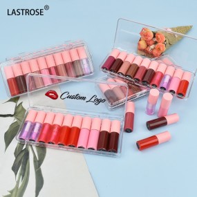Mini Lip Makeup Set Supplier - Wholesale 10pcs Mini Lip Makeup Set Private Label Pigment Matte Glossy Glitter Shine