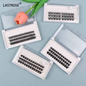 Cluster Eyelash Extension Supplier - 8-16mm DIY Cluster Eyelash Extension Pre Cut Segmented Eyelash Extension Faux