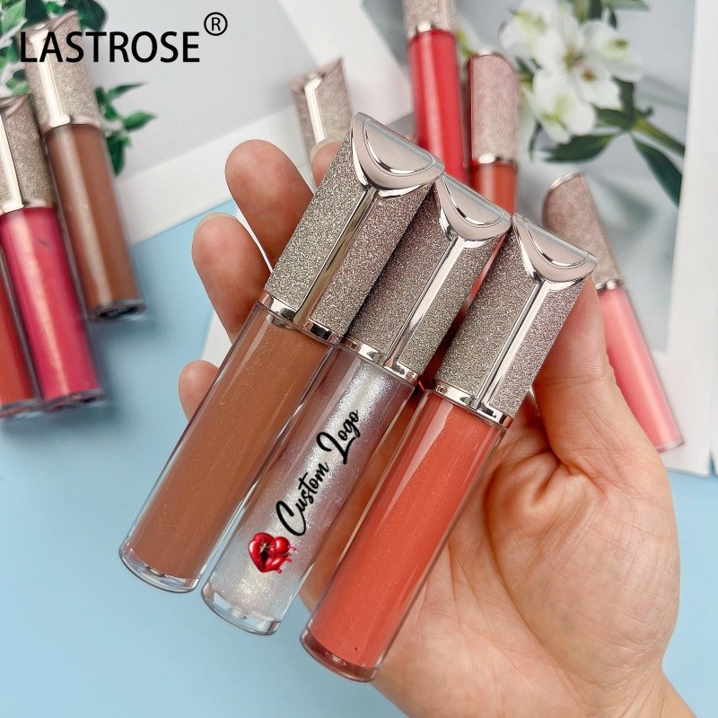 Liquid Lipstick Supplier - Diamond Shimmer Vegan Glossy Clear Nude Pink Lip Gloss Velvet LongLasting