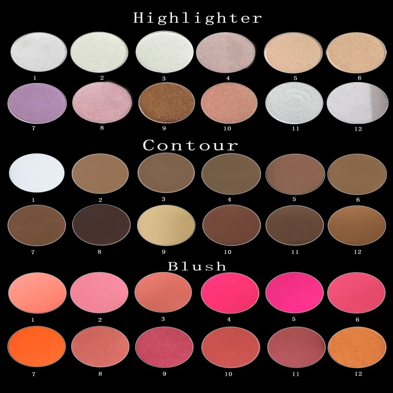 Concealer Palette Manufacturer - Private Label High Pigment Powder and Cream Concealer Blush Highlighter Bronzer