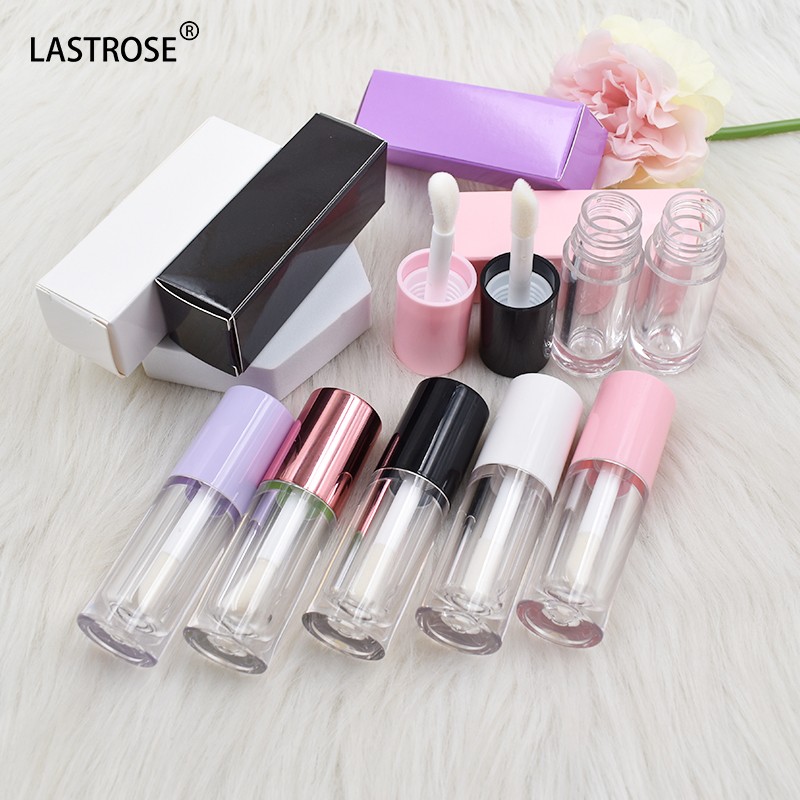 Empty Lipgloss Tubes Supplier - Hot Selling Popular Silver Empty Luxury Lipgloss Tubes Private Label Big Brush Wand Lipgloss
