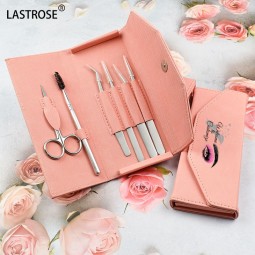 Silver Cluster Eyelash Tools Set Supplier - High Quality Private Label 6 in 1 Silver Cluster Eyelash Tools Set Stainless Steel