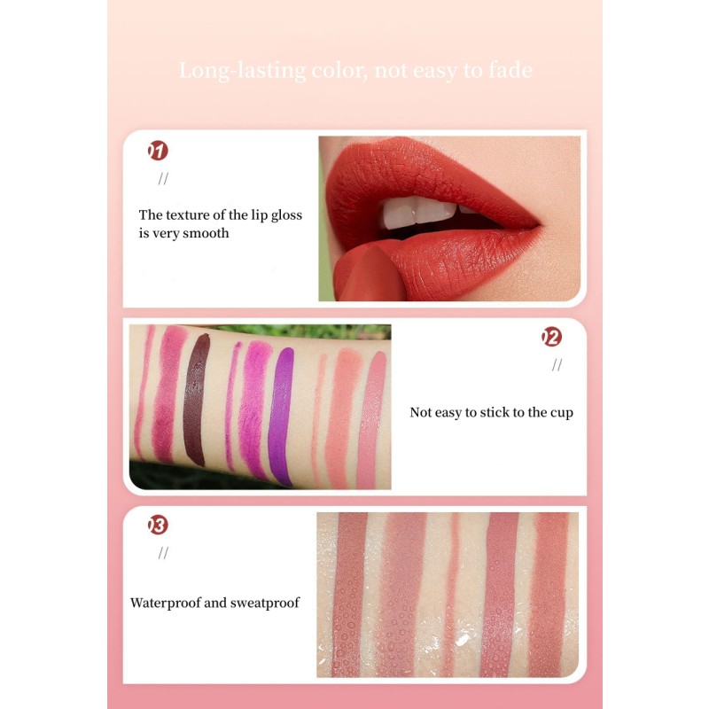 Lipstick Kit Factory - Wholesale 3 in 1 Lipstick Kit Private Label 10 Colors Lip Gloss Set Vegan