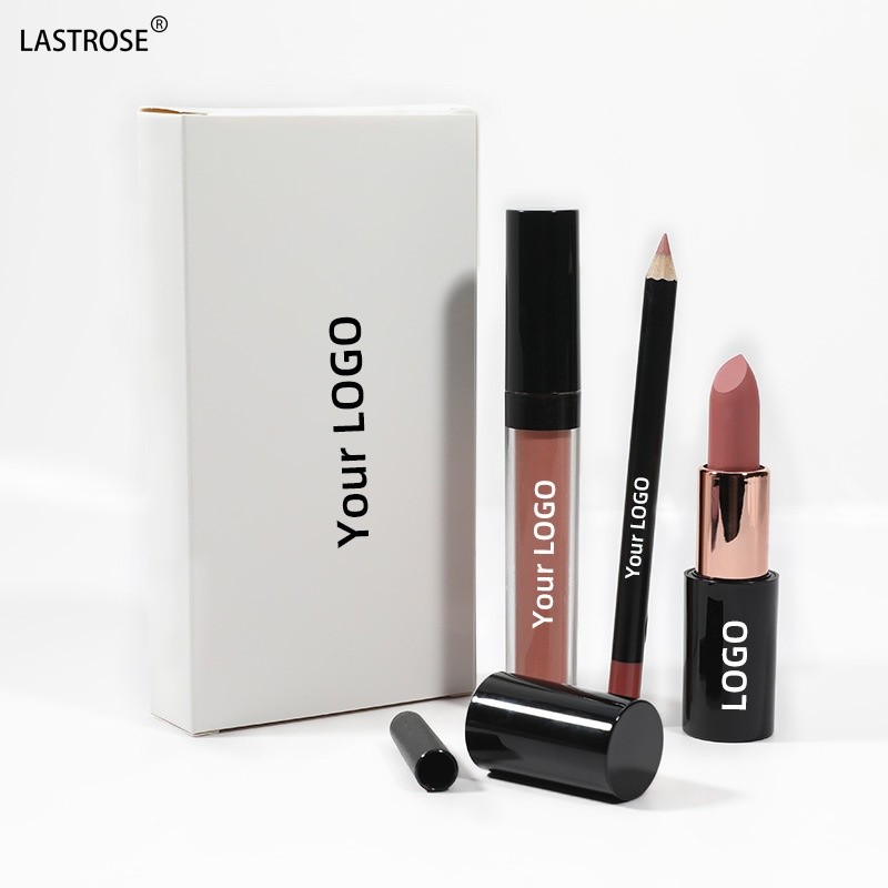 Lipstick Kit Factory - Wholesale 3 in 1 Lipstick Kit Private Label 10 Colors Lip Gloss Set Vegan