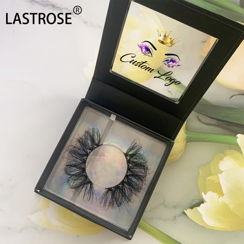 Russian Style Eyelashes Supplier - Wholesale 3D Russian Style Real Mink Fur Fluffy Eyelashes Custom C/D Curl