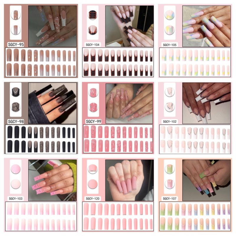Design Press on Nails Factory - Luxury Artificial Fingernails Nails Supplies Wholesale Private Label Design Press on Nails