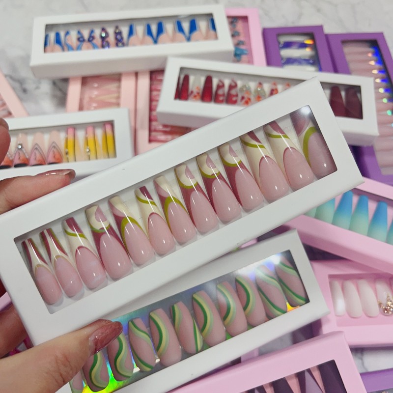 Artificial Fingernails Manufacturer - Luxury Artificial Fingernails Press on Nail for Girls Own Brand Artificial False Nails