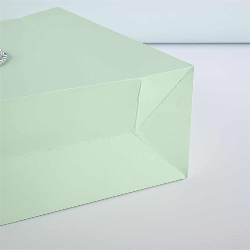 Paper Shopping Bag Manufacturer - Luxury Ribbon White Kraft Bag Wholesale Jewelry Paper Bags Private Label Paper Shopping Bag With logo