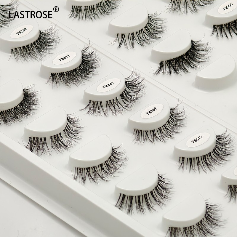 Invisible Band Lashes Manufacturer - Soft Clear Band Vegan Faux Mink Lashes Wholesale Invisible Band Full Strip Lashes