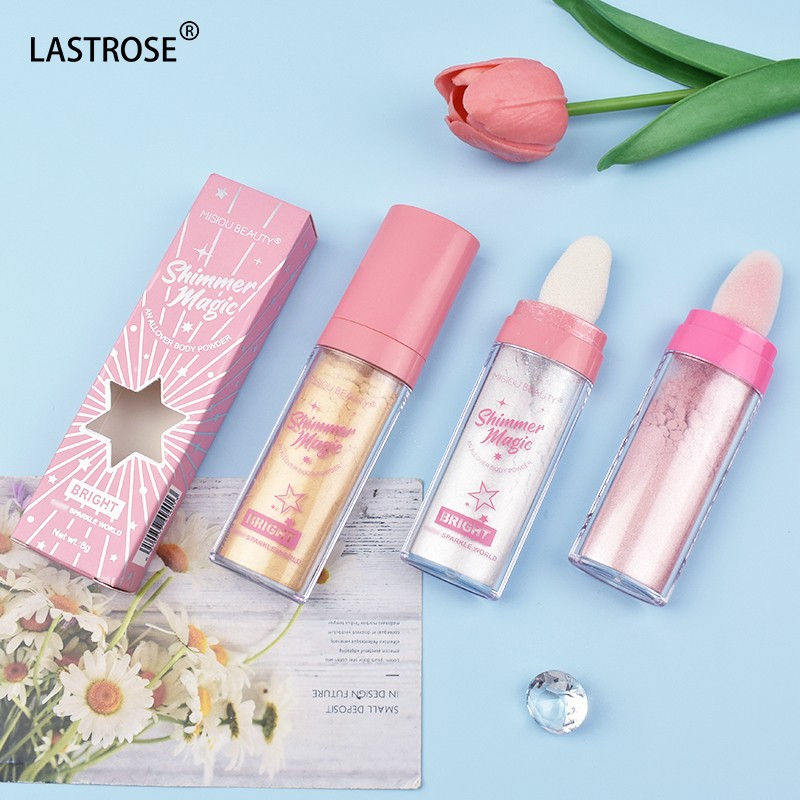 Highlighter Manufacturer - New Product Multifunctional Highlight Powder Wholesale Body Face Shimmer Patting