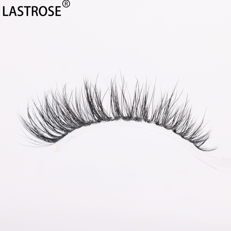 False Natural Eyelashes Manufacturer - Natural Fluffy Faux Mink Eyelash Strips Wholesale Eye Lashes Clear Band