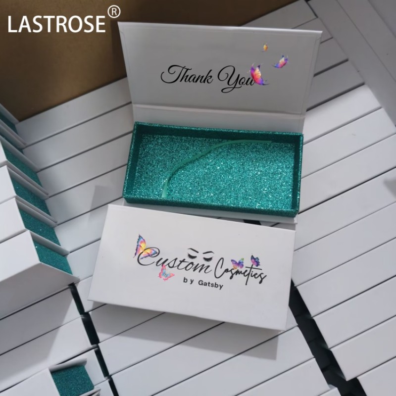 Eyelashes Packaging Case Manufacturer - Private Label Luxury Empty Holographic Pink Eyelashes Packaging Case Wholesale
