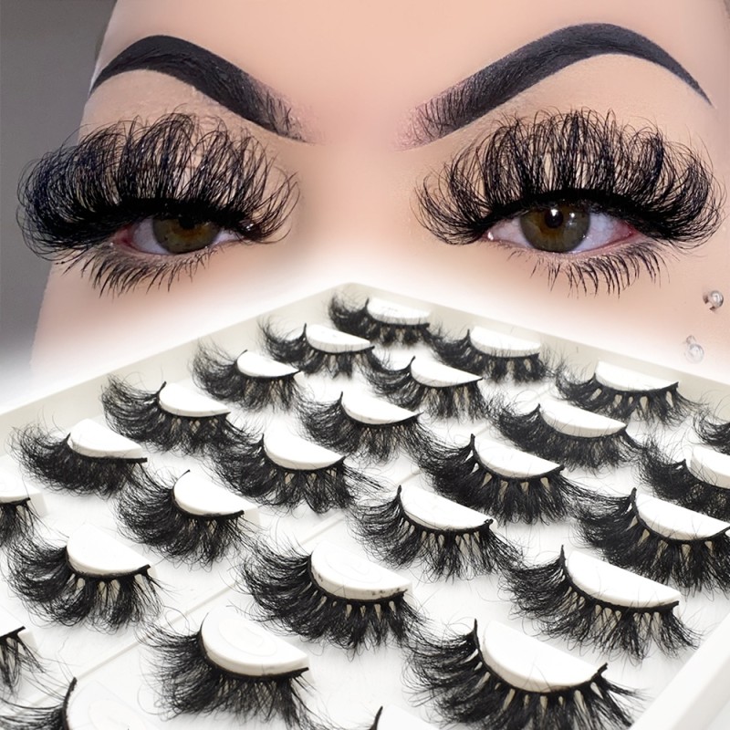 3D Faux Mink Eyelashes Supplier - 25mm Mink Eyelash Fluffy 20mm 3d Mink Lashes Wholesale 3d Faux Vegan Mink Eyelashes