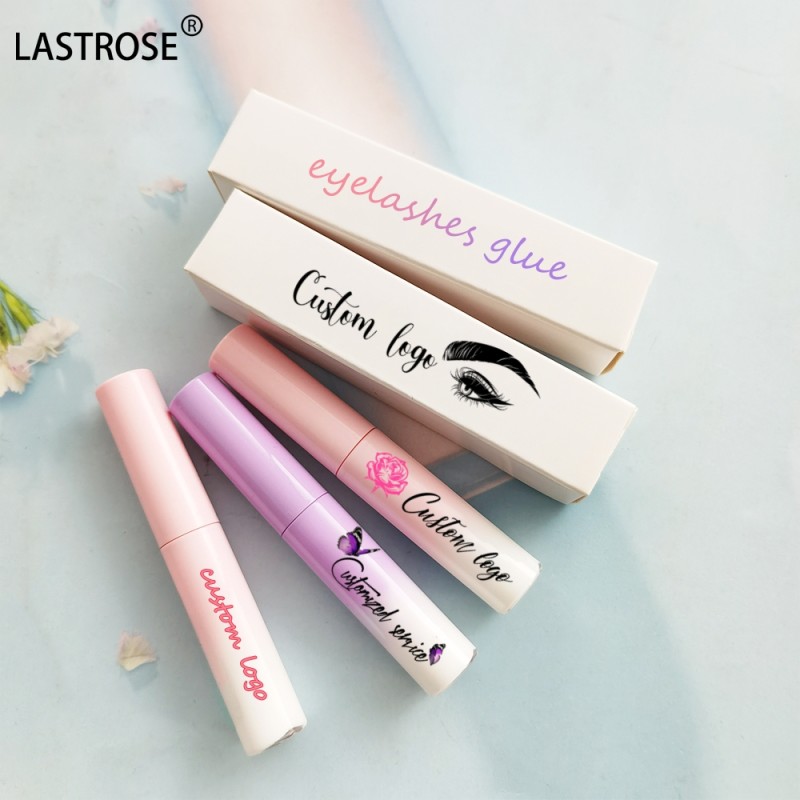Eyelash Adhesive Manufacturer - Private Label 5ml Eyelashes Glue Black White Pink Eye Lash Adhesive Waterproof Fast Drying