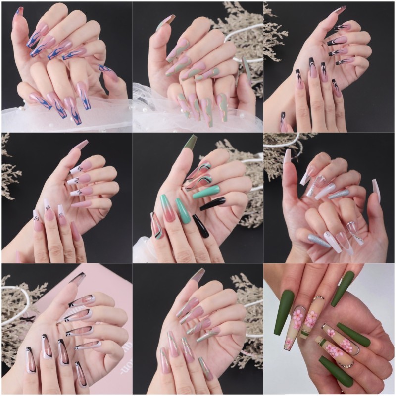 Press on Nails Factory - Luxury Designer Press on Nails Easy to Apply Comfortable Private Label Press on Nails False