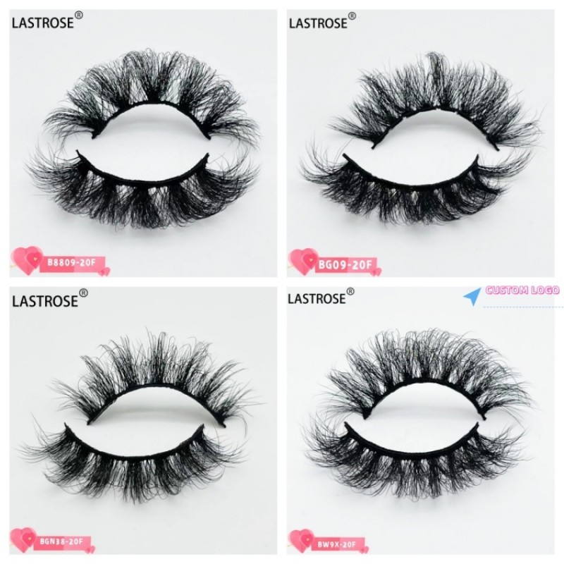 Russian Curl Eyelash Supplier - 20 mm Natural Style Faux Mink Eyelash Russian Curl Fluffy Full Strip Thick Messy Vegan