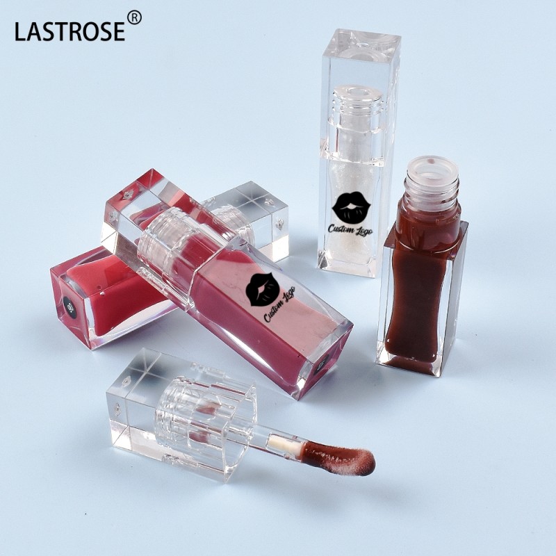 Transparent Lip Tint Factory - Transparent Square Tube Lip Tint 7ml Large Capacity Hydrating Lip Balm Oil Private Label