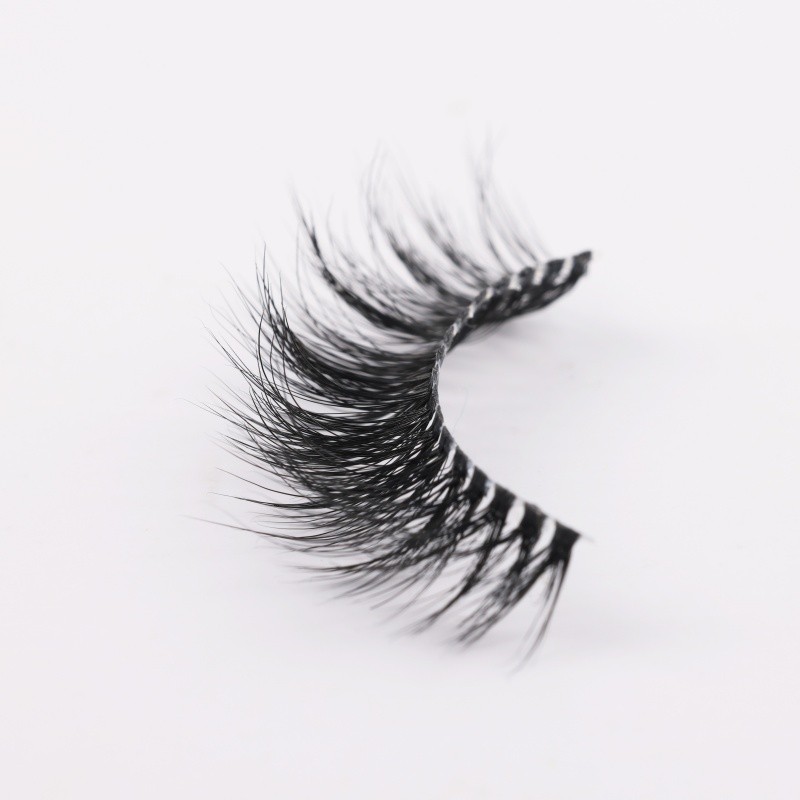 Full Strip Eyelashes Supplier - High Quality Clear Band Wispy False Faux Mink Lashes Natural Full Strip Eyelashes