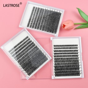DIY Segmented Eyelashes Supplier - Private Label DIY Vegan Segmented Eyelashes Pre Cut Cluster Extension Kit C D Curl