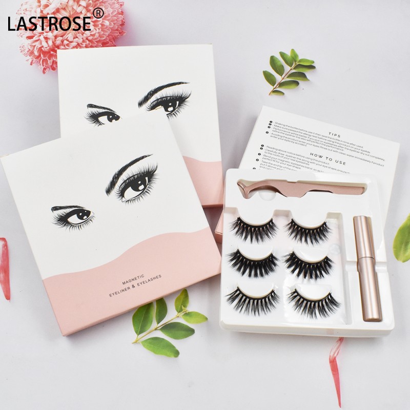 Magnetic Eyelash Kit Factory - Wholesale Private Label Natural Magnetic Eyelashes Set Eyeliner and Magnetic Lashes 3d