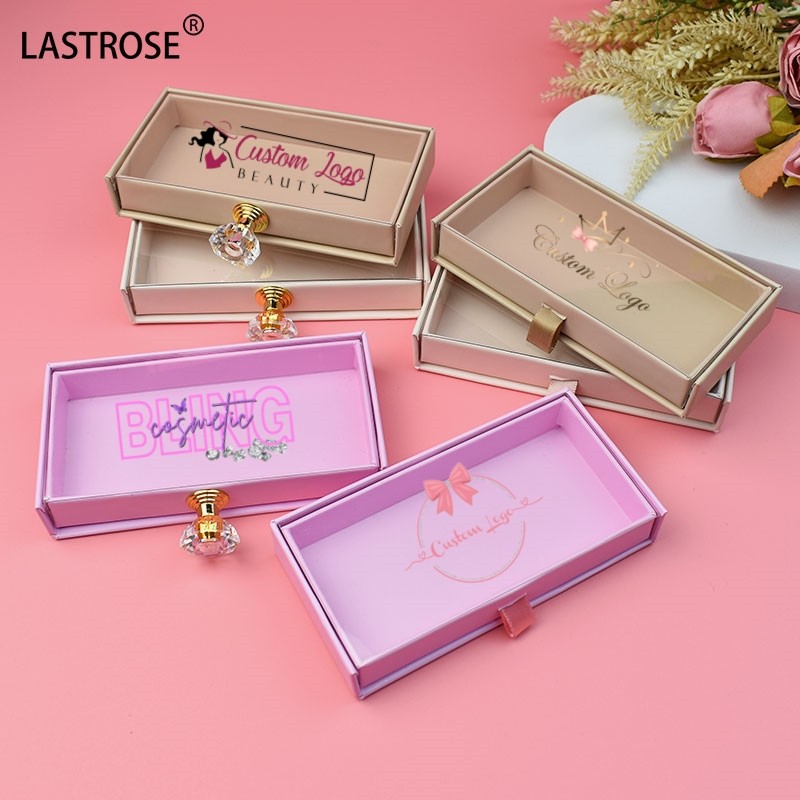 Eyelashes Packaging Case Manufacturer - Private Label Luxury Empty Holographic Pink Eyelashes Packaging Case Wholesale