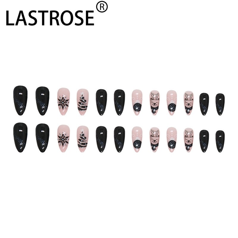 Almond Shape Press on Nails Supplier - Wholesale Almond Shape Press on Nails OEM Nail Packaging 24pcs Halloween Style