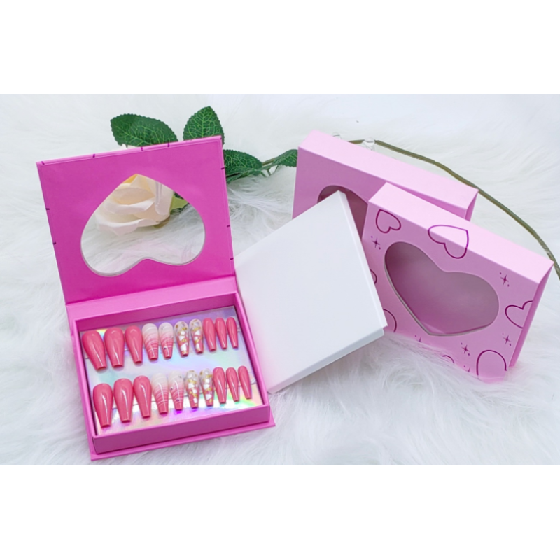 Empty Nail Box Factory - Wholesale Empty Nail Box Luxury False Fingernails Hot Selling Hand Made Rhinestone Press on Nails