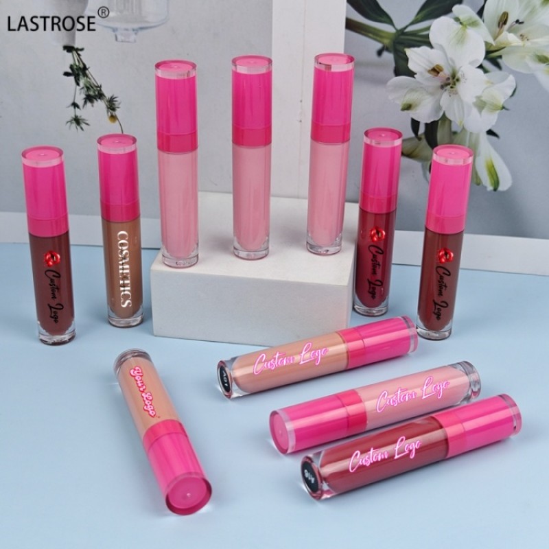 Lip Gloss Vendor Factory - Wholesale Low MOQ Lipgloss Vegan Lip Gloss Vendor Shimmer Nude Pink Glossy