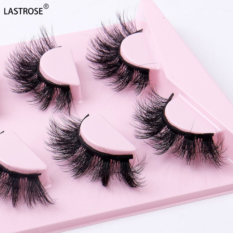 Volume Fake Eyelashes Manufacturer - 4 Pairs Cruelty-Free 25mm Length 8D Vegan Fluffy Faux 3D Mink Lashes Russian