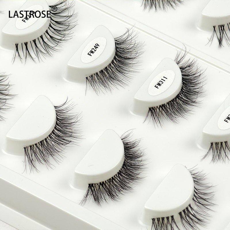 Eyelash Packaging Supplier - Wholesale Clear Lash Band Strip Faux Mink Eyelash Natural Long Vegan Lashes Private Label