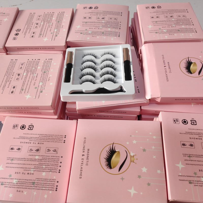 Magnetic Eyeliner Manufacturer - False Magnetic Eyelashes Natural Faux Mink Eyelashes Liner Liquid Magnetic Eyeliner
