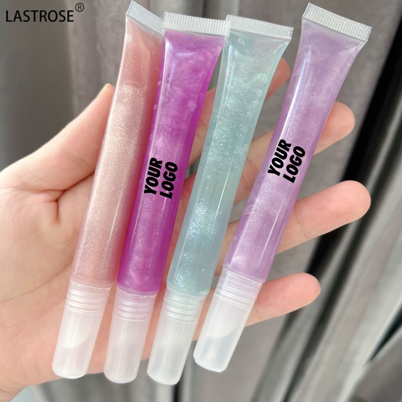 Lip Oil Manufacturer - 15ML Squeeze Vitamin Liquid Lip Balm Tint Clear Brown Fruit Gift Lip Plumper