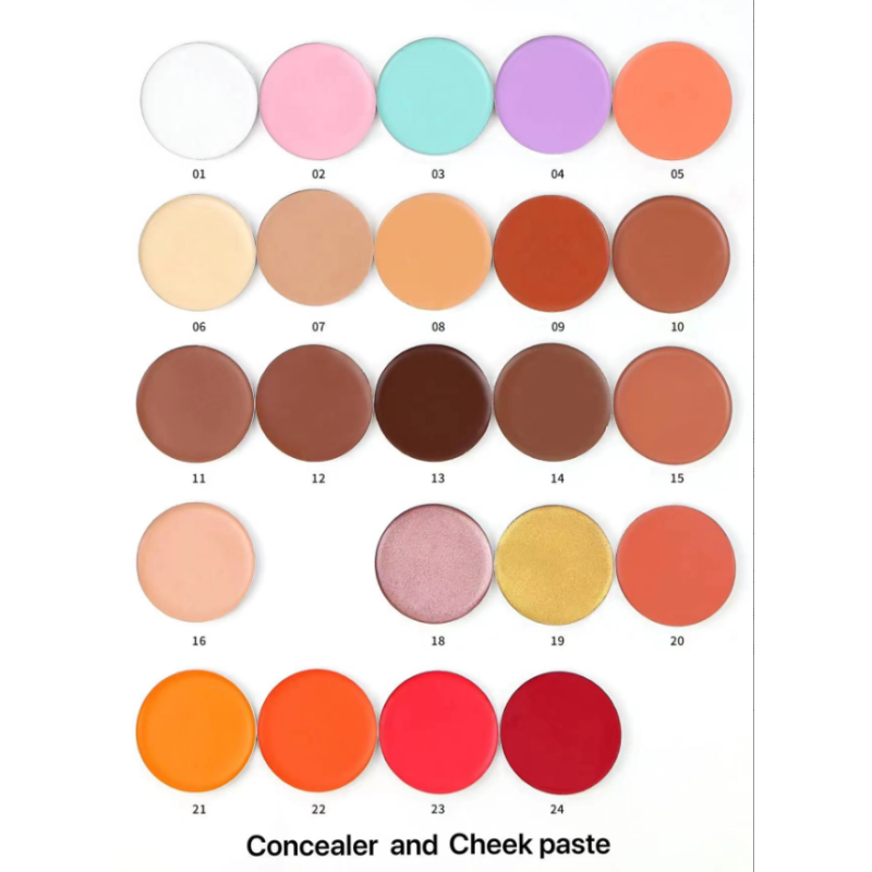 Concealer Palette Manufacturer - Private Label High Pigment Powder and Cream Concealer Blush Highlighter Bronzer