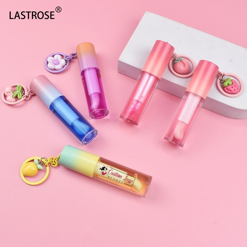 Lip Oil Manufacturer - Wholesale Private Label Key Chain Lip Oil Cute Moisturizing Plumper Fruit Vegan