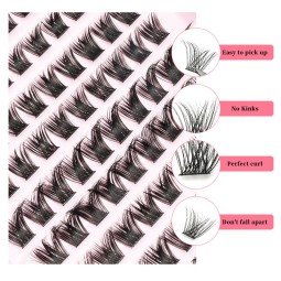 Segment Lashes Kit Factory - Wholesale DIY Segment Lashes Kit Private Label Faux Mink Cluster Lashes Eyelashes Extension