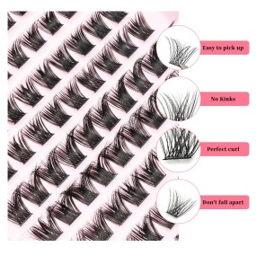 Segment Lashes Kit Factory - Wholesale DIY Segment Lashes Kit Private Label Faux Mink Cluster Lashes Eyelashes Extension