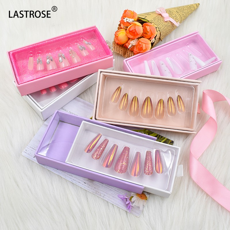Long Artificial False Nails Manufacturer - New Style Long Artificial False Nails Press on Luxury False Nails Private Logo
