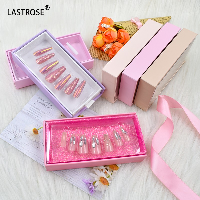 Long Artificial False Nails Manufacturer - New Style Long Artificial False Nails Press on Luxury False Nails Private Logo