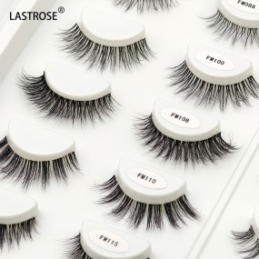 Eyelash Packaging Supplier - Wholesale Clear Lash Band Strip Faux Mink Eyelash Natural Long Vegan Lashes Private Label