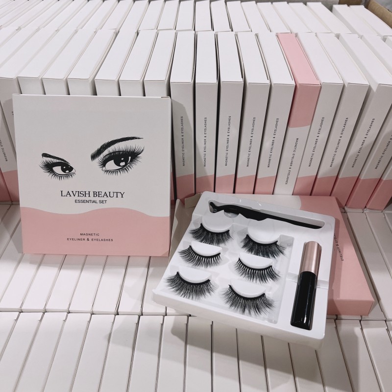 Magnetic Eyeliner Manufacturer - False Magnetic Eyelashes Natural Faux Mink Eyelashes Liner Liquid Magnetic Eyeliner