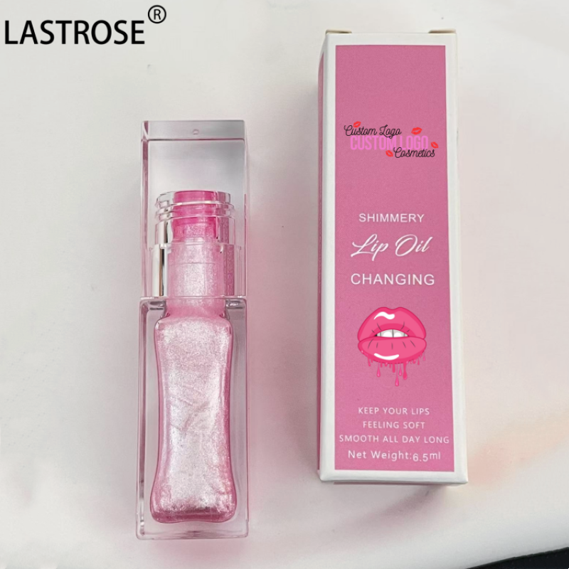 Lip Gloss Oil Supplier - Wholesale Glossy Shine Vegan Rhinestone Color Changing Lip Gloss Private Label Moisturizes Mirror
