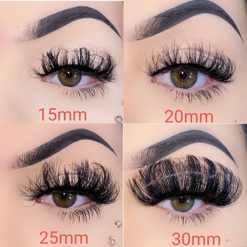 False Lashes Manufacturer - Wholesale 15-30mm Fluffy Faux Mink Lashes Private Label Fluffy Lash Strips