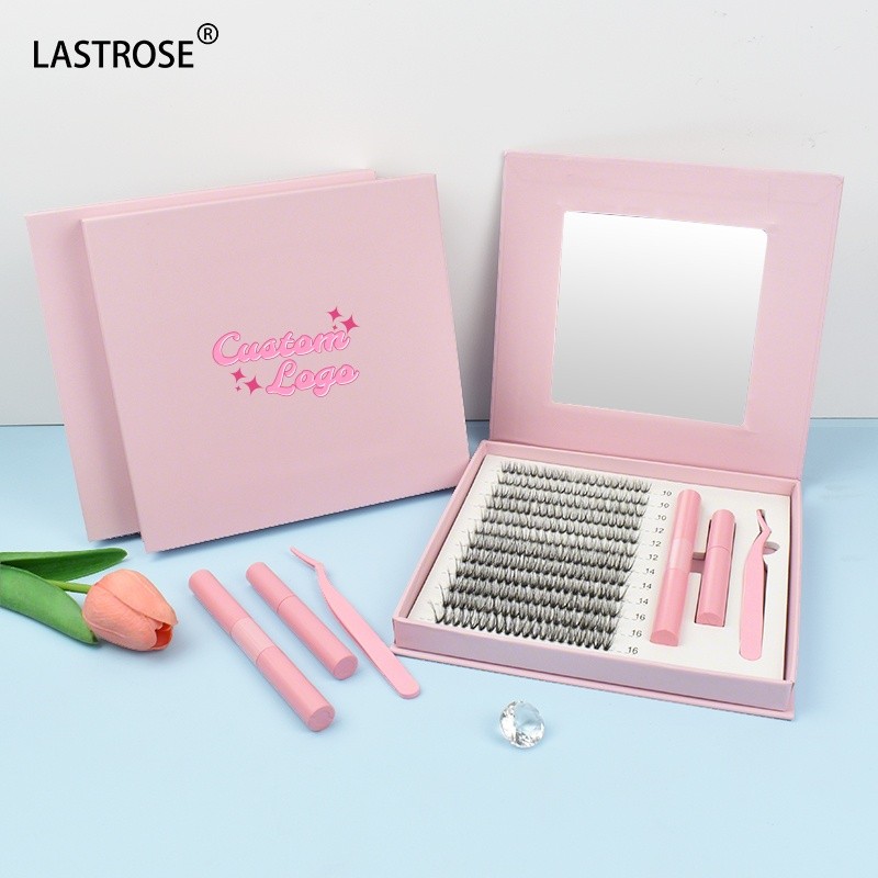 Cluster Lashes Kit Factory - Lash Extensions Kit Diy Cluster Lashes Kit Wholesale Fluffy Faux Mink