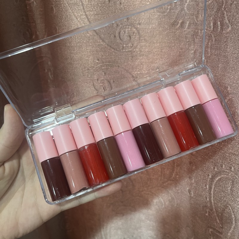 Mini Lip Makeup Set Factory - Wholesale Private Label 10 in 1 Mini Lip Makeup Set Matte Glossy Mini Glitter Shine